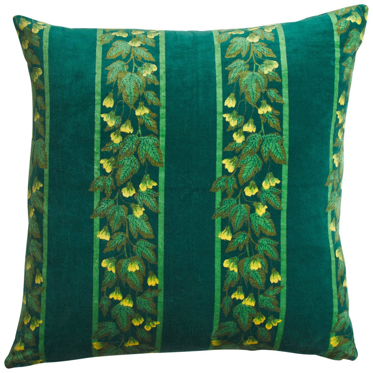 Agata Velvet Cushion - Verdant: Feather Insert