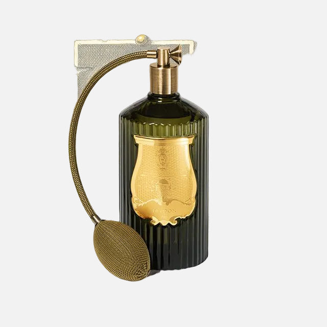 Decorative bottle with gold accents