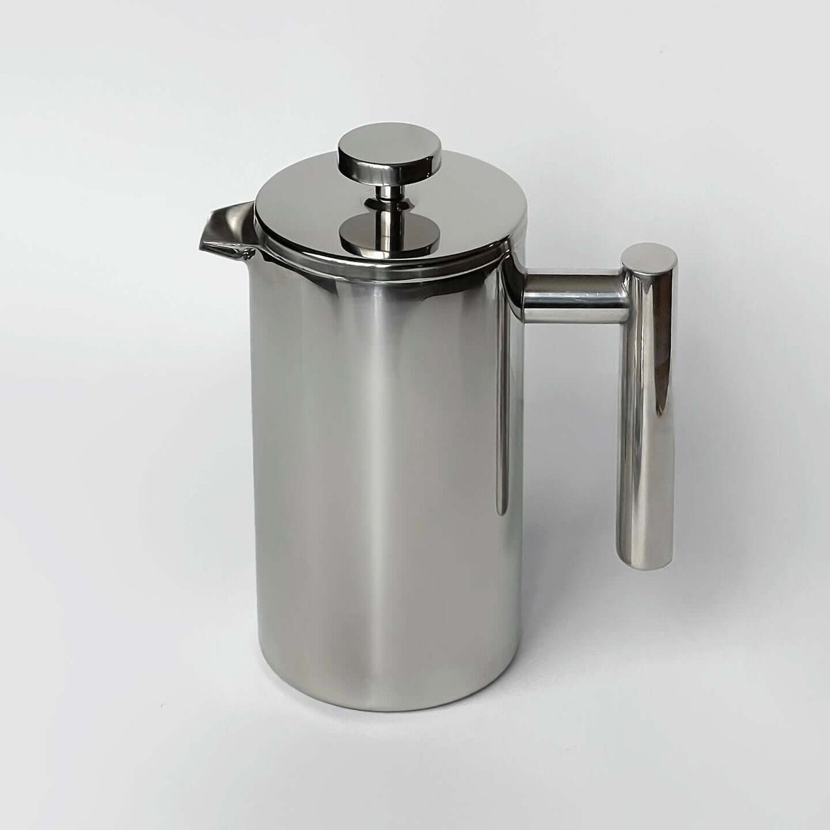 Stainless Steel French Press, double-layer, mirror finish