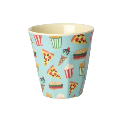 Melamine Kids Cups in Fun Fair Mint Prints - Small - 6 pcs. in Gift Box
