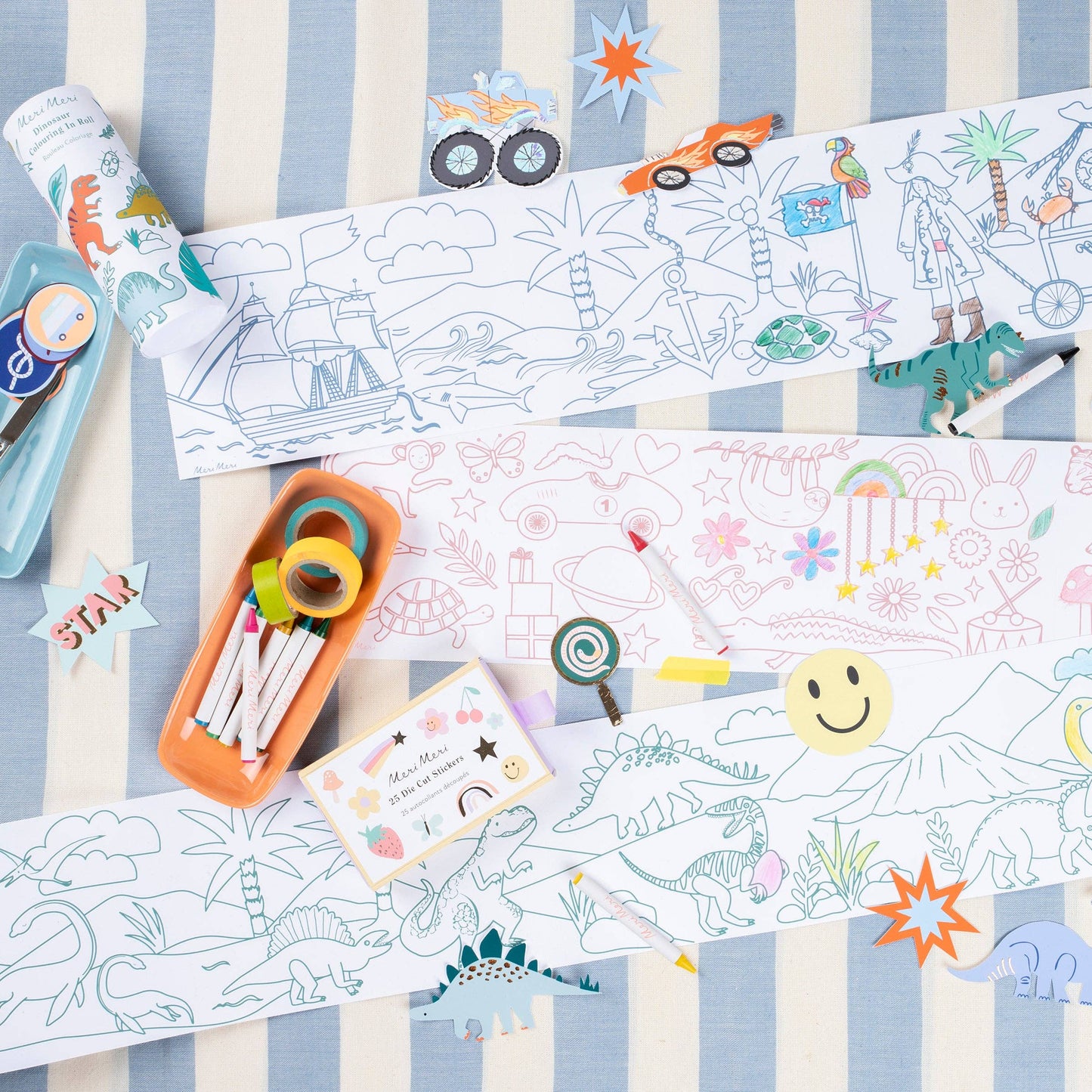 Happy Icons Colouring Roll