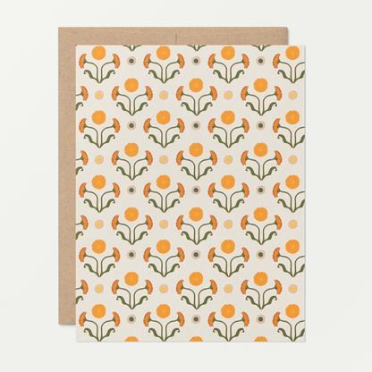 Calendula Trumpets A2 Greeting Card