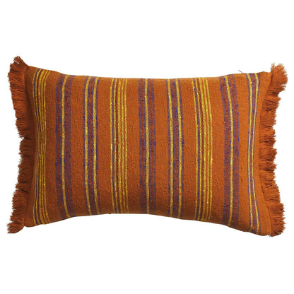 Nicolette Woven Cushion - Russet: Feather Insert