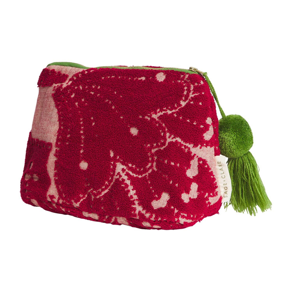 Lucia Terry Pouch - Crimson: Small