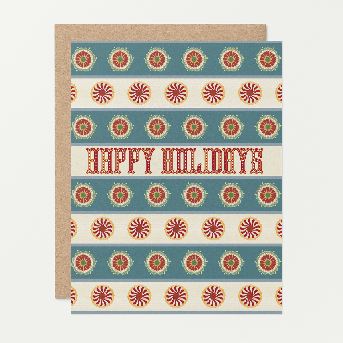 Carnivaliday A2 Holiday Greeting Card: Single