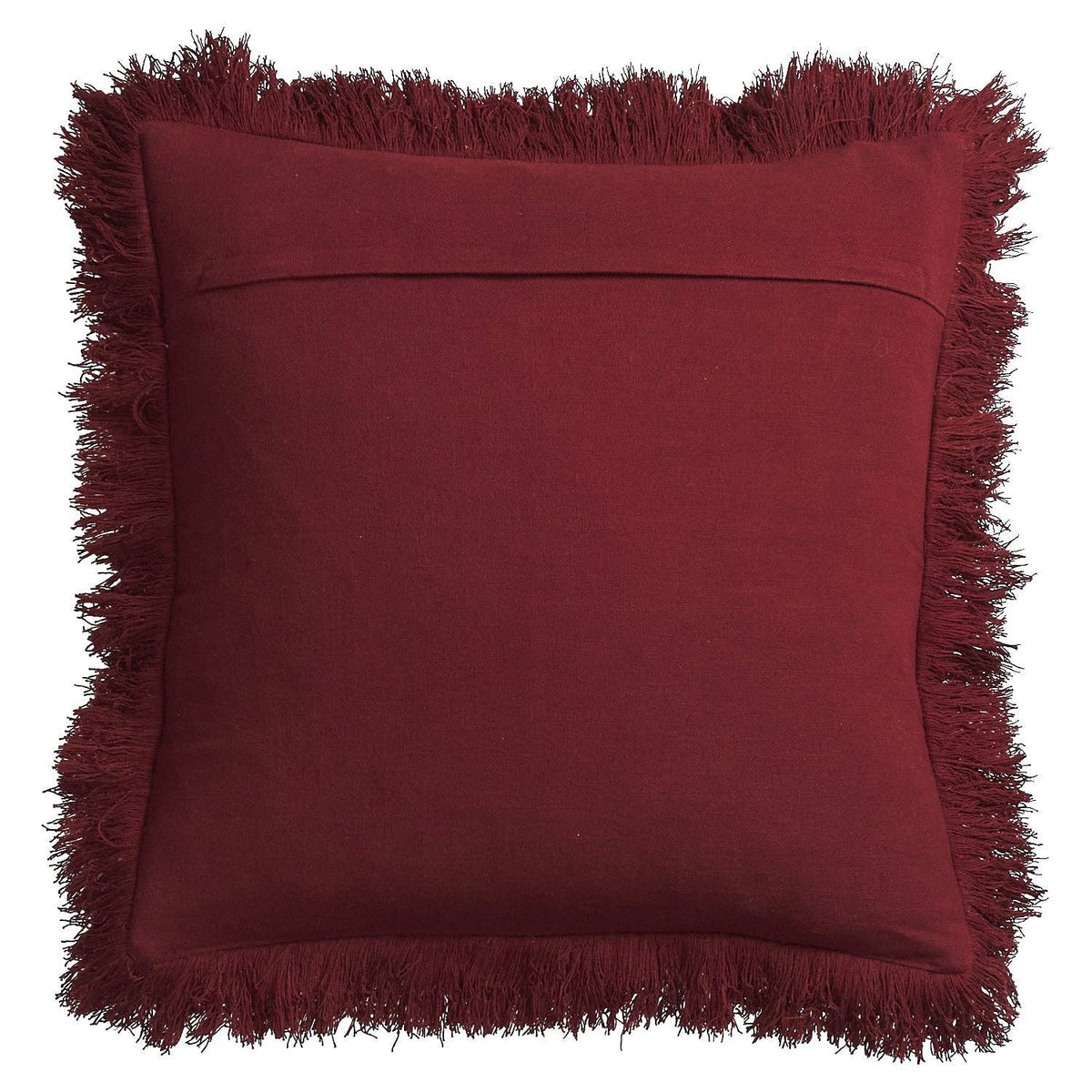 Vivi Appliqué Cushion - Rosewood: Feather Insert