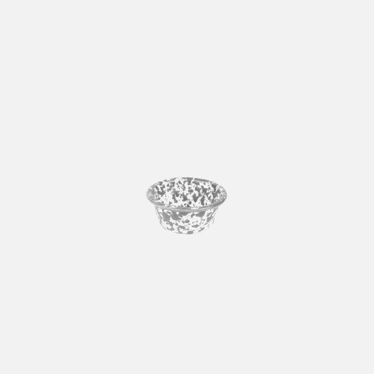 Splatter Enamelware Ramekin: Grey Splatter