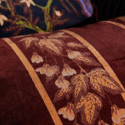 Agata Velvet Cushion - Rosewood: Feather Insert