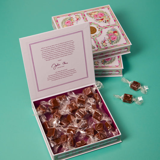 Strawberry Sakura Caramels, Pink Floral Gift Box, 6oz