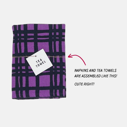 Textured Tea Towel - Celeste - Grass - Super Lime