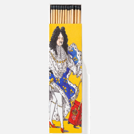 scented match box with yellow slightly open