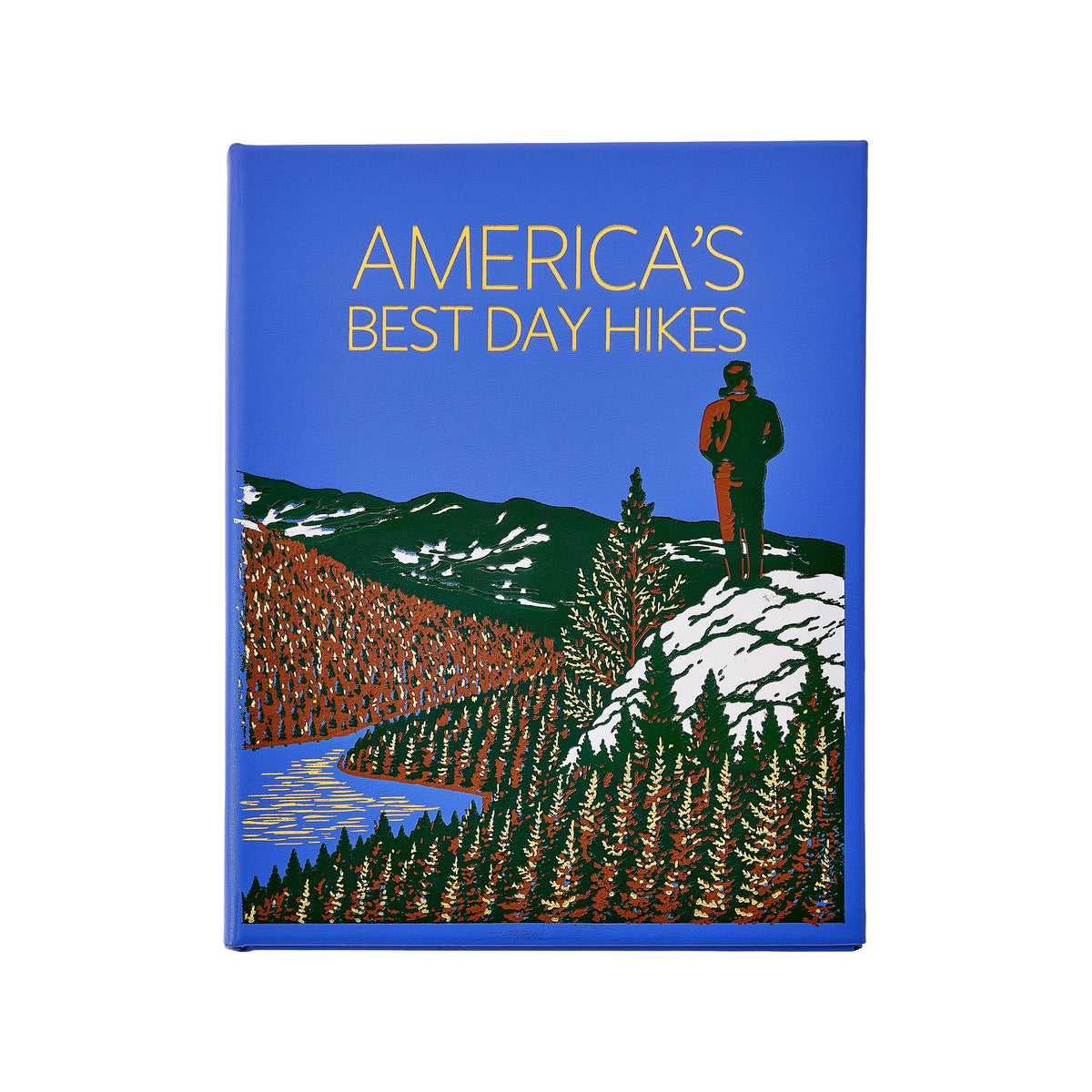 America's Best Day Hikes in blue leather