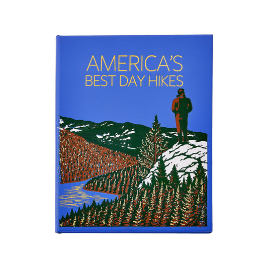 America's Best Day Hikes in blue leather