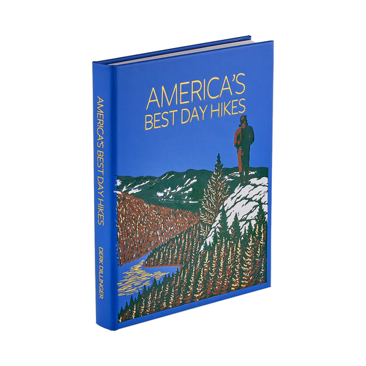 America's Best Day Hikes in blue leather