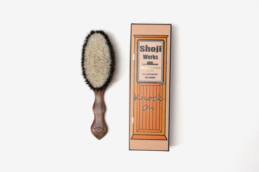 Shoji Works cashmere brush detail