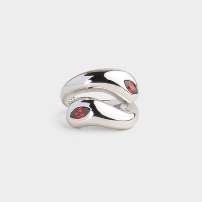 Cosimo Pinky Ring Garnet front