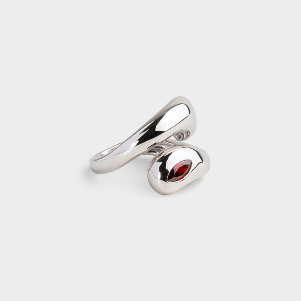 Cosimo Pinky Ring Garnet side