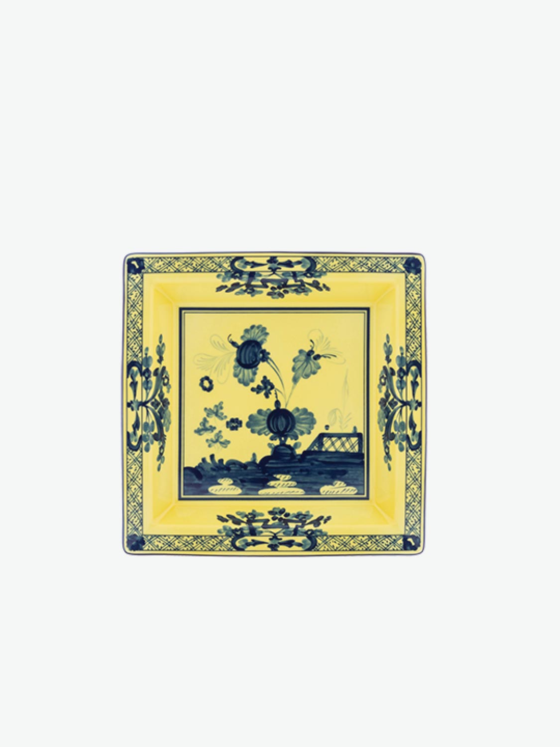 Ginori 1735 Oriente Italiano Large Square Change Tray, Citrino