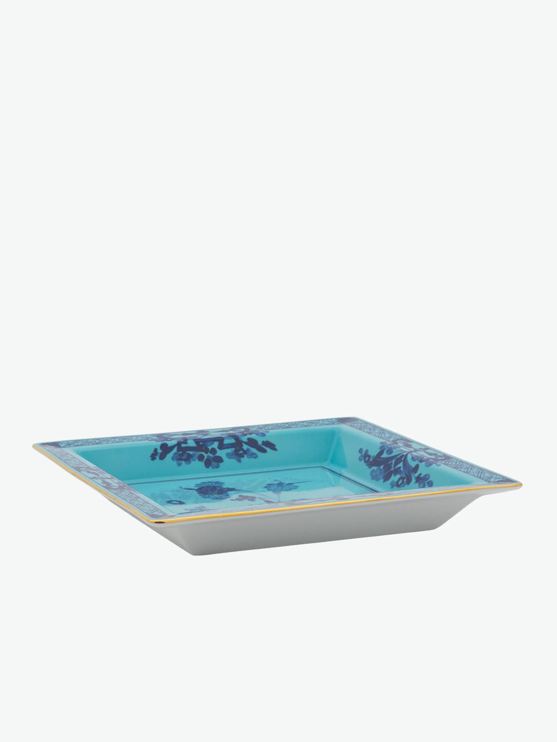 Ginori 1735 Oriente Italiano Large Square Change Tray, Iris