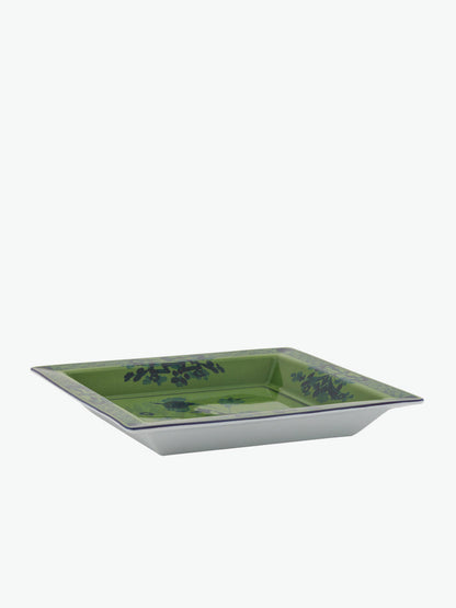 Ginori 1735 Oriente Italiano Large Square Change Tray, Malachite, detail