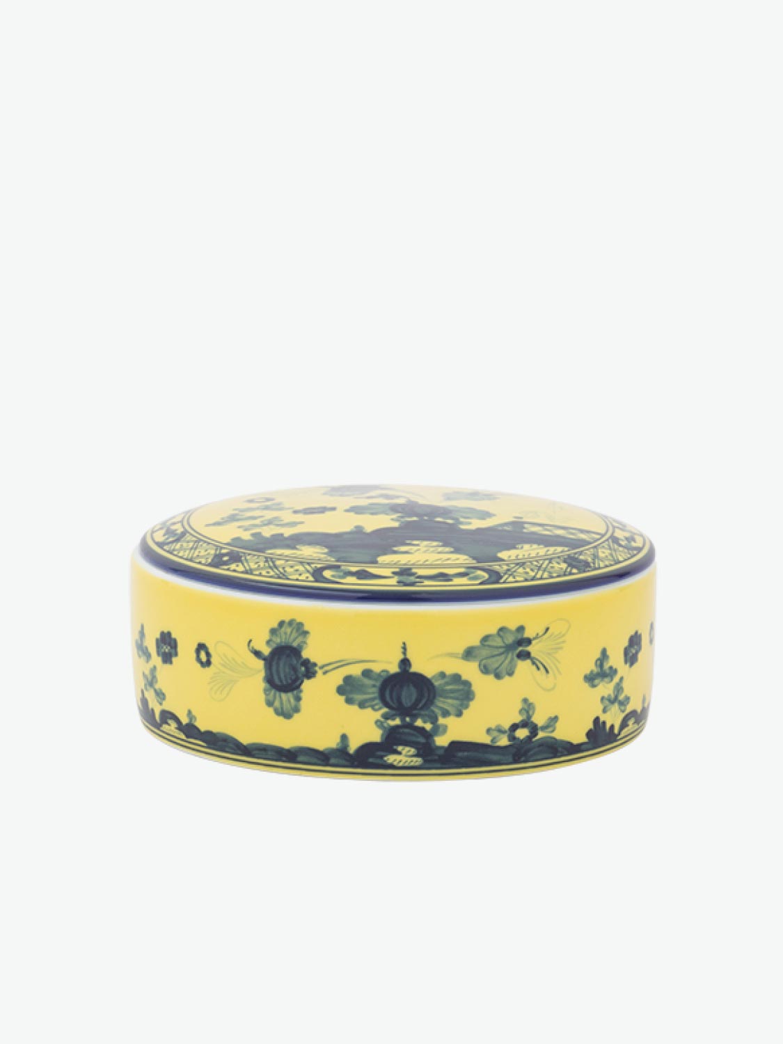 Ginori 1735 Oriente Italiano Round Box with Cover, Citrino