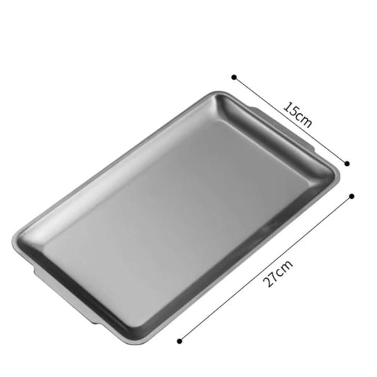 Industrial Stainless Steel Tray - Medium, 27 x 15 cm