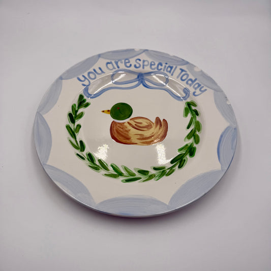 "You are special today" Plate - Blue