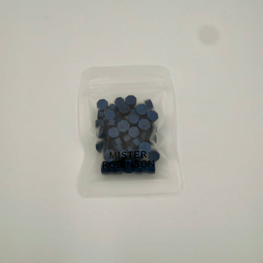 Sapphire Octagon Wax Beads