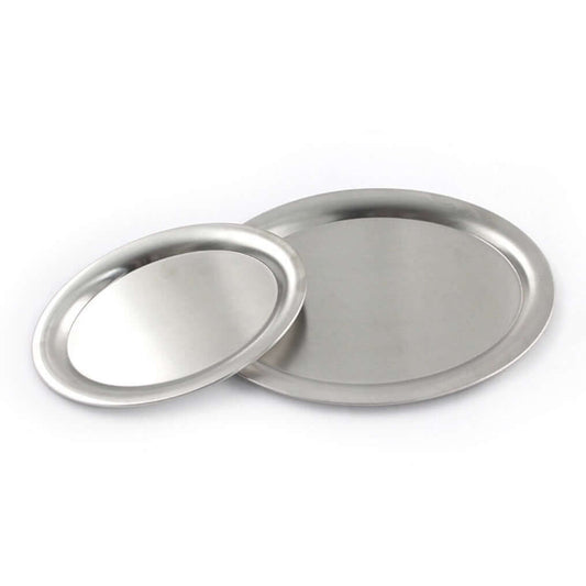 Stainless Steel Plate - Medium, matte finish