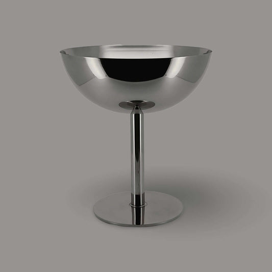 Minimalism Stainless Steel Ice Cream Cup - Tall, mirror-polished coupe
