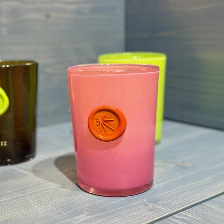 IMPRINTS Vase in Pink Red
