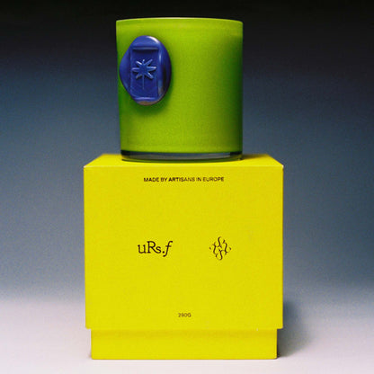 IMPRINTS Candle - The Dragonfly, green glass