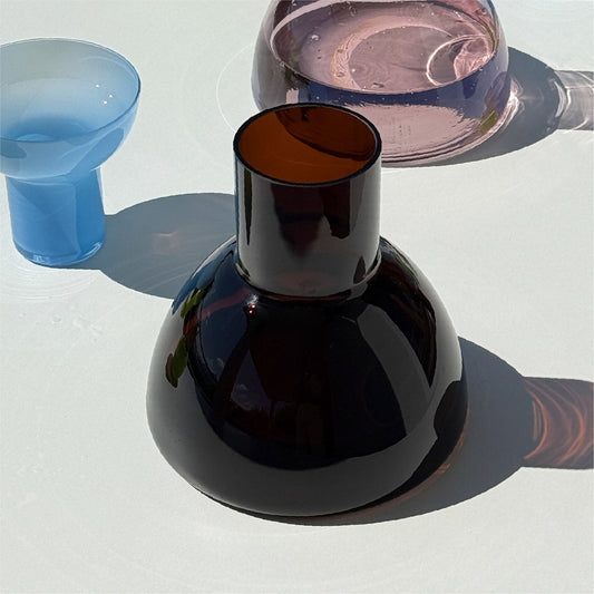 PLASH Carafe in Brown in sunlight