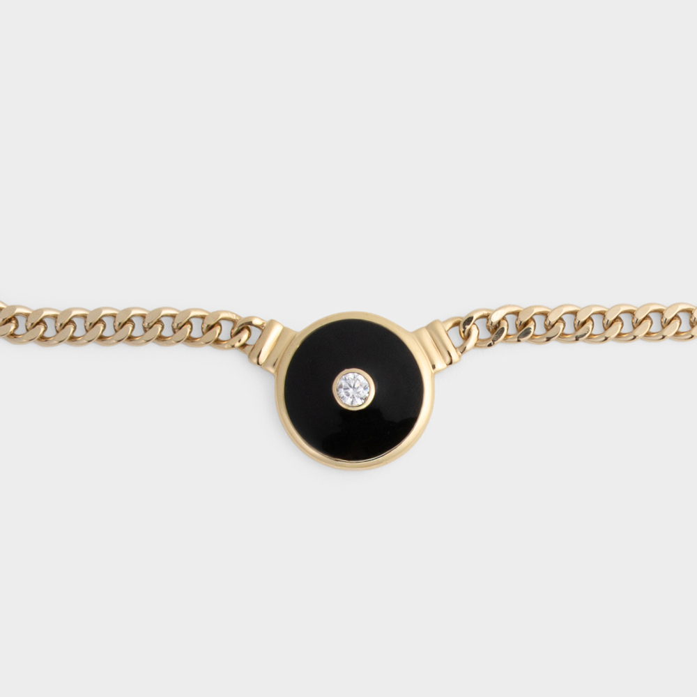 Luna Nera Pendant Necklace close up