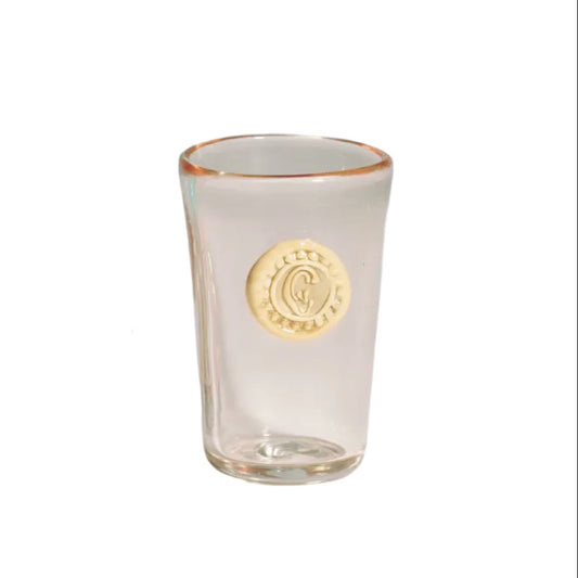 Monogram glass - Pink Punch & Butter