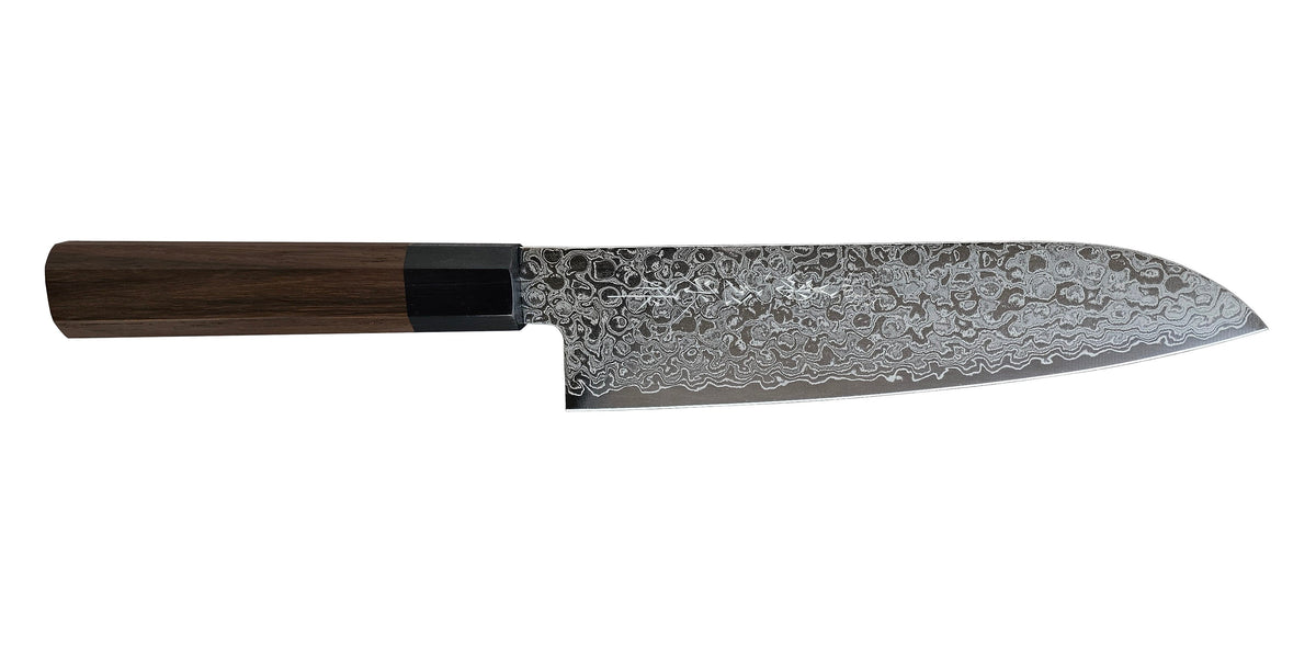 Kikuichi NWD Nickel Warikomi Damascus Santoku