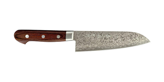 Kikuichi WGD Series 17-Layer Damascus Santoku