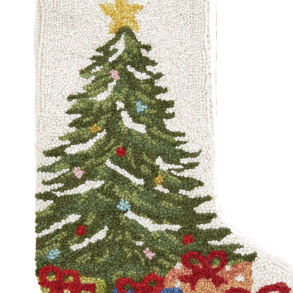 Christmas Tree & Presents Hook Stocking