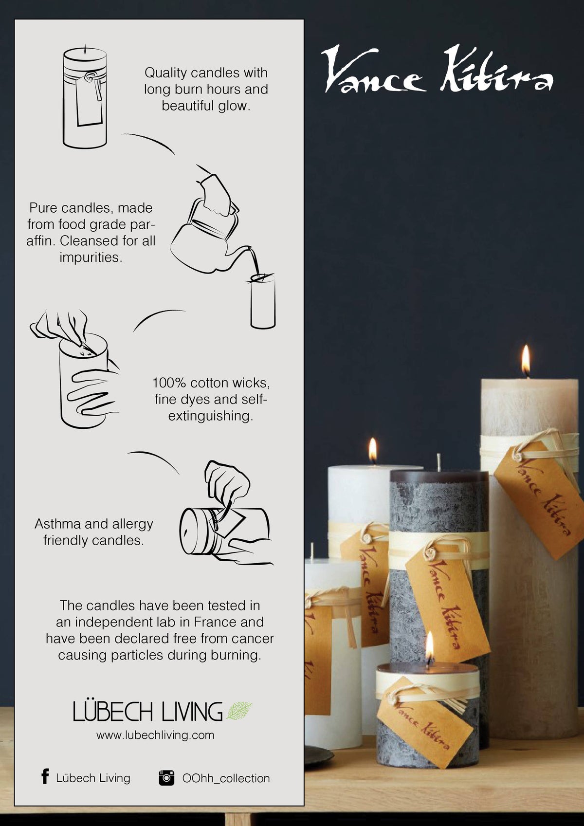 Timber Candle, Melon White: D5 x H10 cm