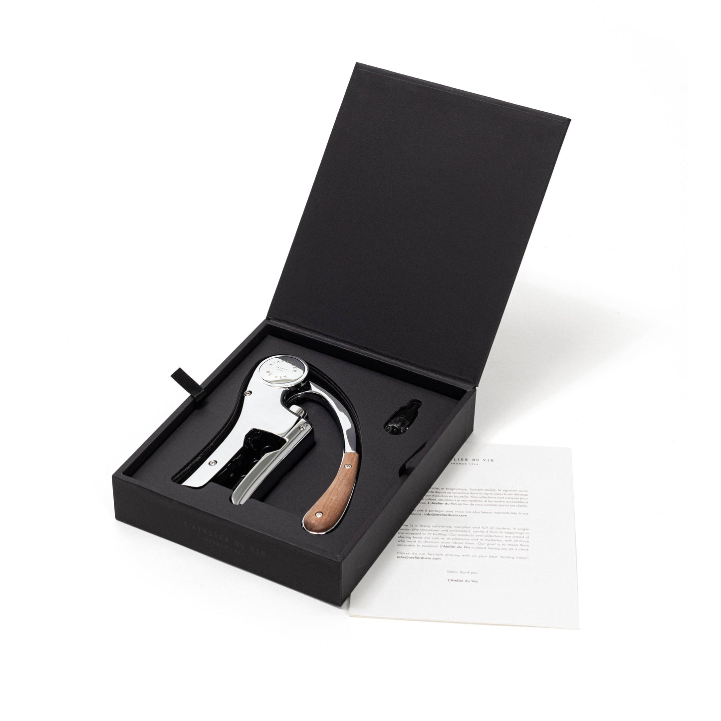 Lever Wine Opener - OENO MOTION SILVER & WOOD
