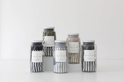 Keepsake Jar Linen Child Apron Pewter
