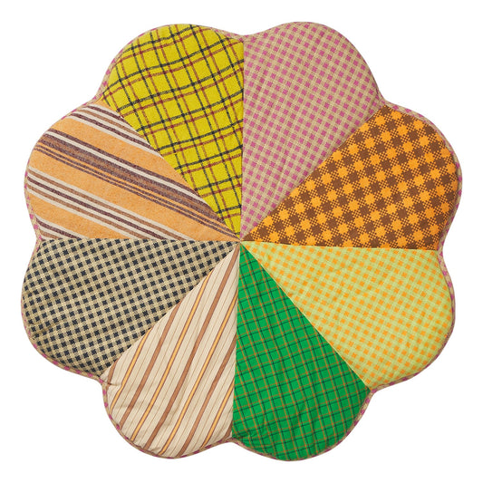 Hazel Play Mat - patchwork check side