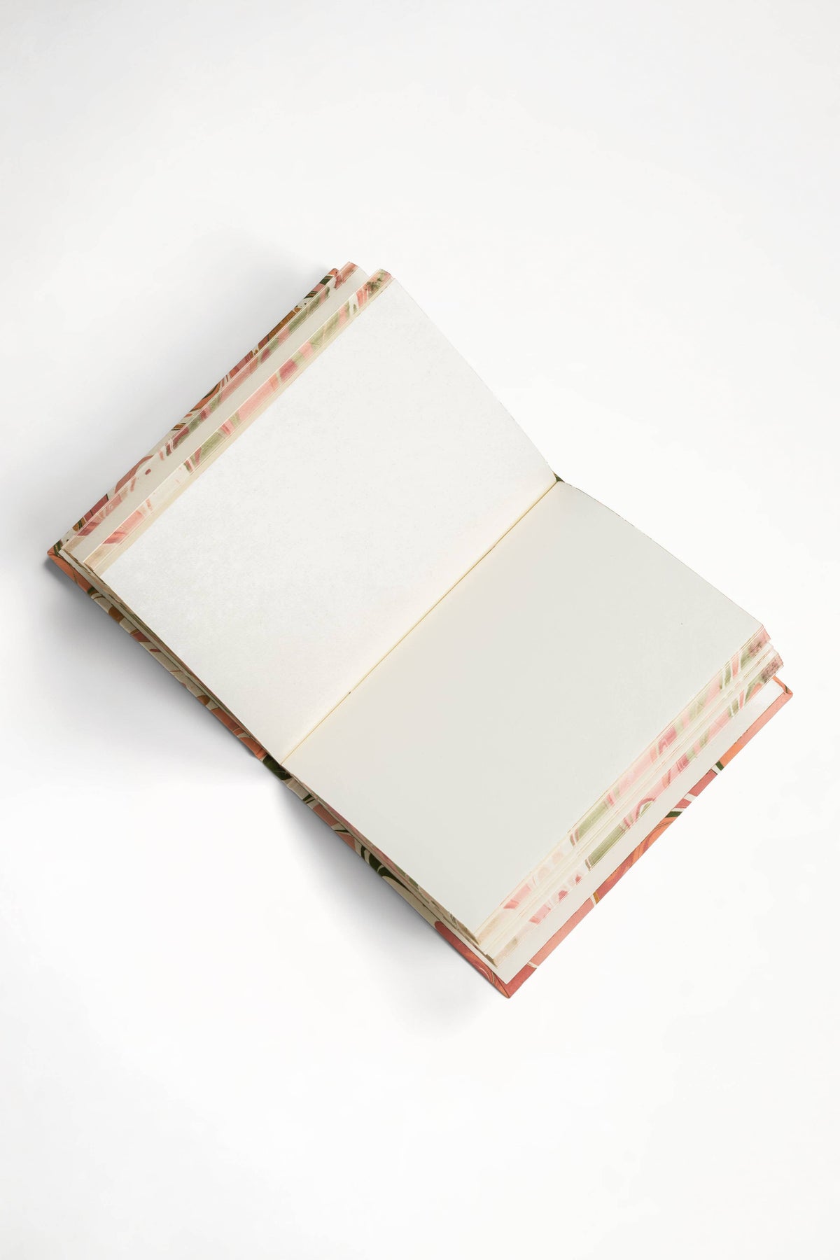 Hand-Marbled Hardcover Notebook in Peony Bloom