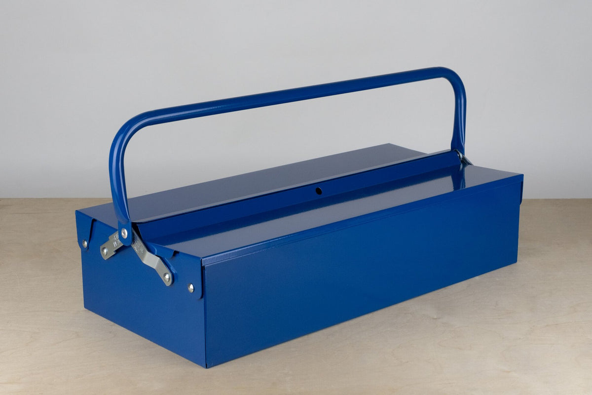 Metalplus single layer tool box in glossy blue
