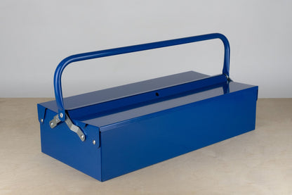 Metalplus single layer tool box in glossy blue