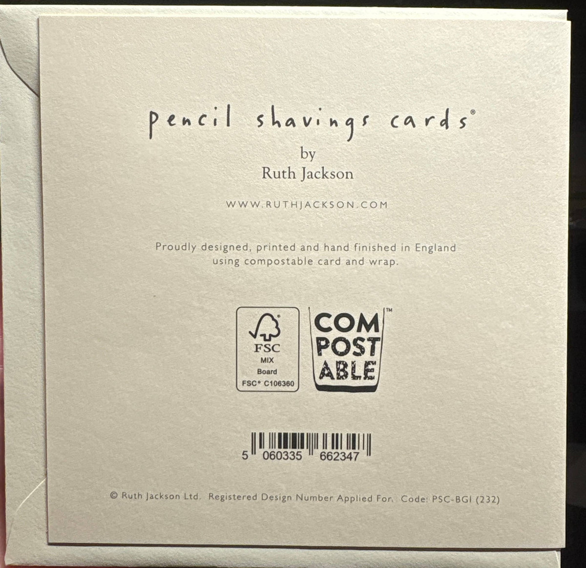 I Love You Card– Handfinished UK Real Pencil Shaings