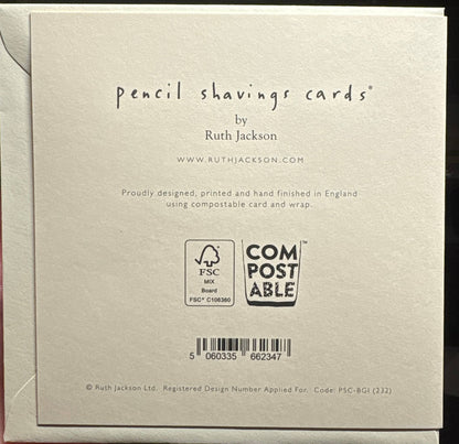 I Love You Card– Handfinished UK Real Pencil Shaings