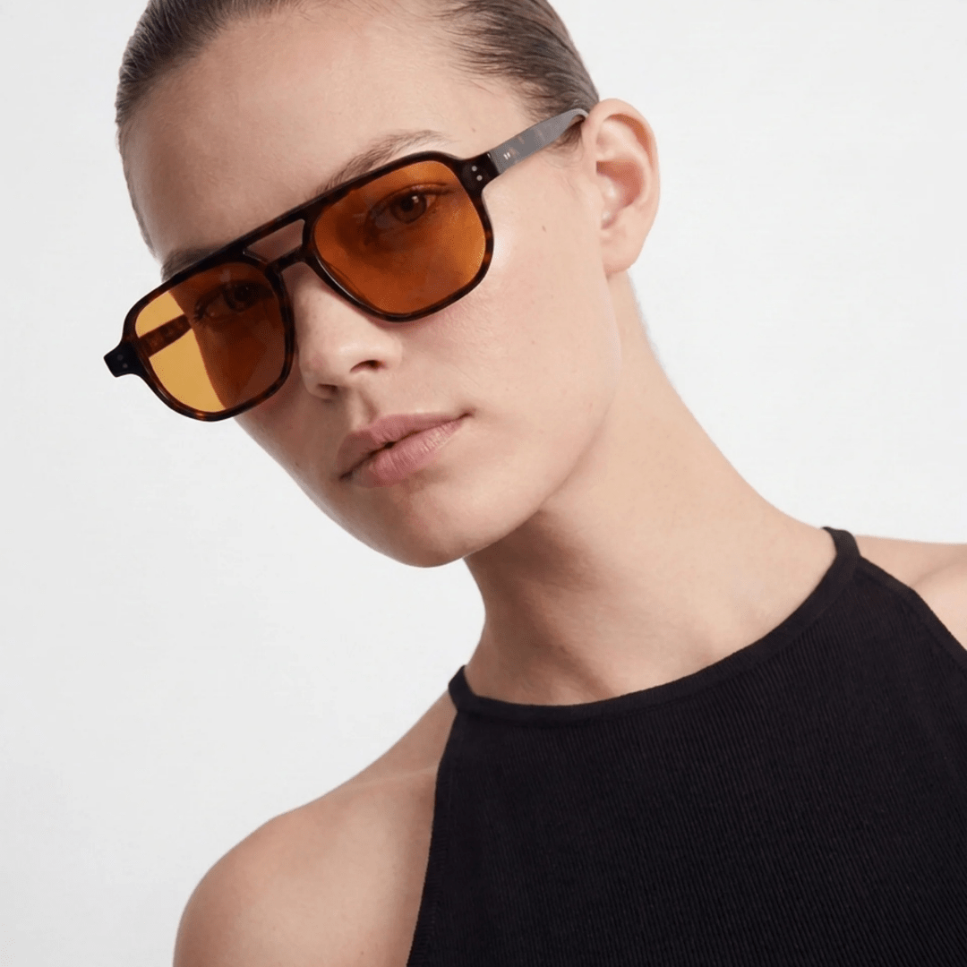 Cadogan Sunset Tortoise sunglasses side