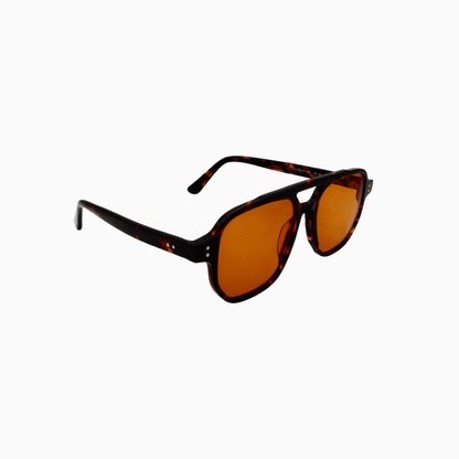 Cadogan Sunset Tortoise sunglasses detail