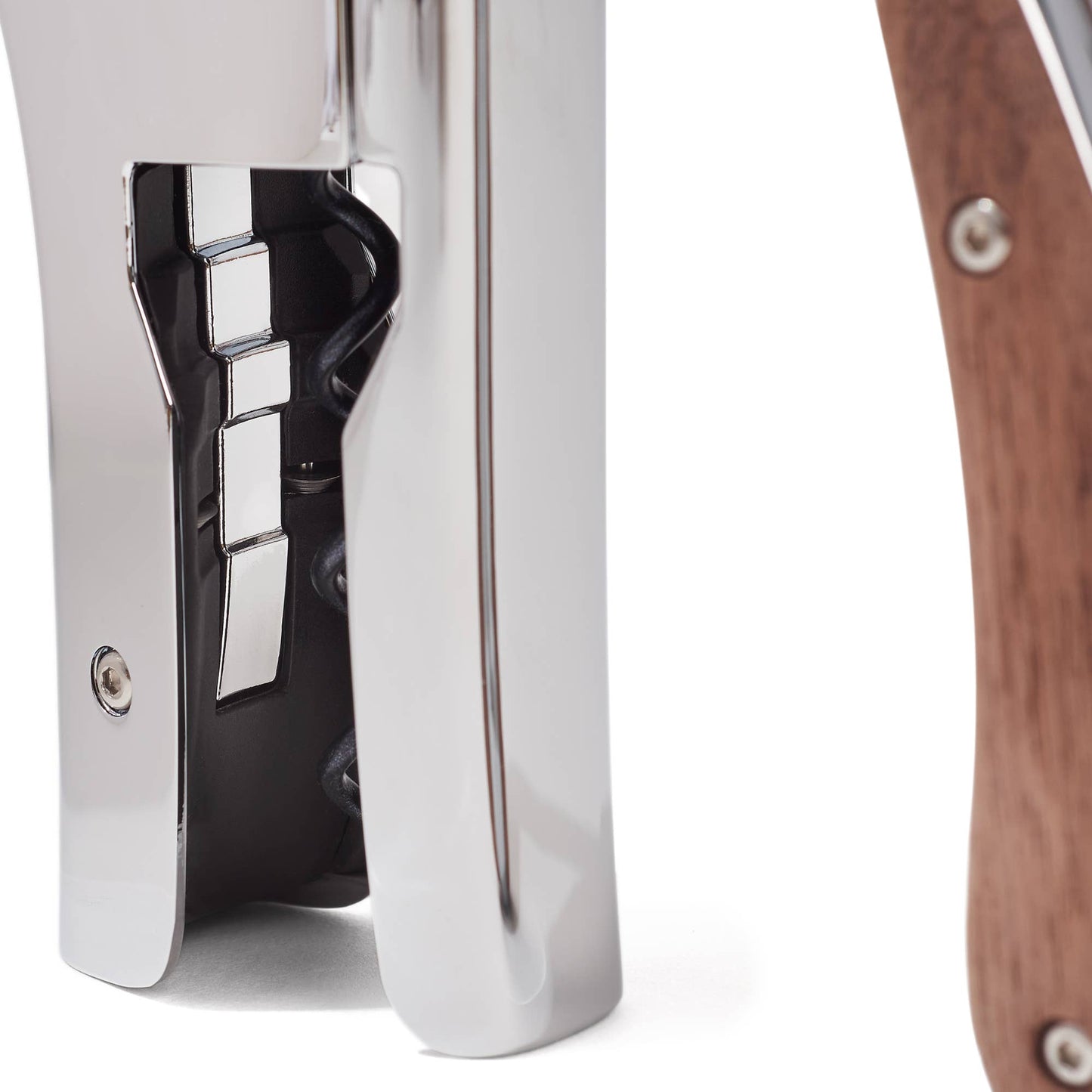 Lever Wine Opener - OENO MOTION SILVER & WOOD